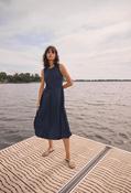 Casual Sleeveless Midi Dress - Navy / 12