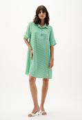 Casual Striped A-line Dress - Green / 18 image