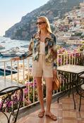 Houndstooth Tapestry Jacket - Beige / 12