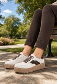 Double Wave Stripe Trainer - Beige / 41 image