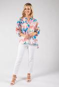 Tropical Print Blouse - White / 10 image