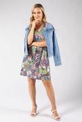 Isa Palm Tropical Dress - Green / 14 image
