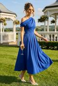 Betty Asymmetric Midi Dress - Cobolt Blue / 8 image