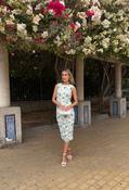 Ruched Detailing Midi Dress - Green / 14 image