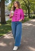 Adi Oriental Style Cardigan - Pink/Red / F/S