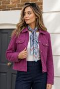 Corner Faux Suede Jacket - Magenta / 12 image