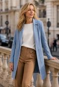 Faux Suede Jacket - Blue / 42 image