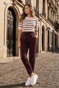 Zip Pocket Joggers - Wine / 12