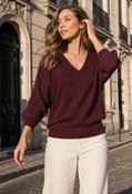Lurex Knit Top - Wine / F/S