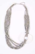 Naya Beaded Necklace Oblong Trim