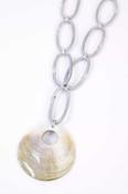 Naya Loop Necklace With Large Disc