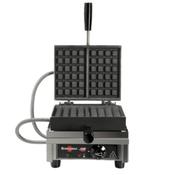 Single 180' opening 4x6 Bruxelles Electric Waffle Maker