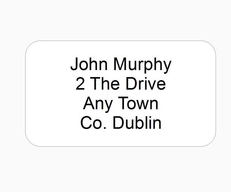 Address Labels Personalised Pk 63's 63mmx38mm in Dublin ...