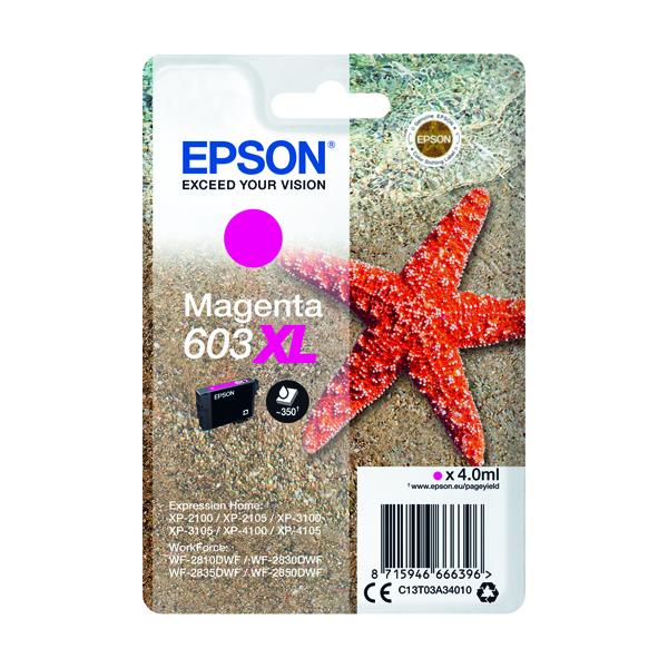 Epson Starfish 603XL Magenta Ink Cartridge