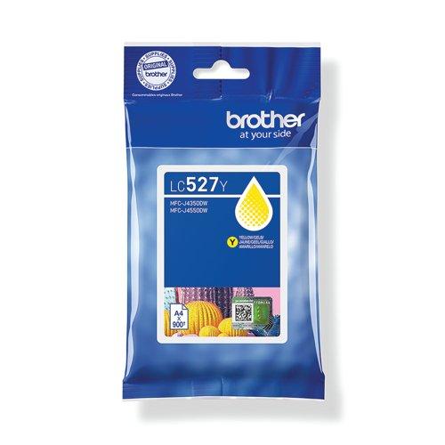 Brother LC527Y Yellow Ink Cartridge 10ml 900 Pages for MFC-J4350DW MFC-J4550DW