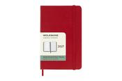 Moleskine Scarlet Red Pocket Weekly Notes Diary 12 Months Hardback 2027 image