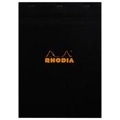 Rhodia Black Stapled Pad No18, Black image