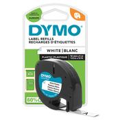 Dymo Letratag Plastic Tape 12mmx4m White image