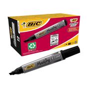 Bic 2300 Permanent Marker Chisel Tip Black (12 Pack)