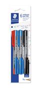 Staedtler 430 Ballpoint Pen Medium Assorted (6 Pack) image