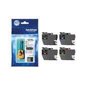 Brother Ink Cartridge Set High Yield Black Cyan Magenta and Yellow LC421XLVAL