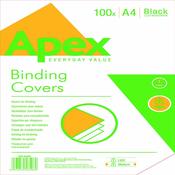 Fellowes Apex Lth/brd Blk A4 Cover Pk100 image