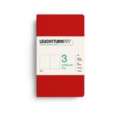 Leuchtturm1917 Jottbook pur (A6) Plain, Cherry, pack of 3 image