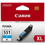 Canon Pixma CLI-551XLC Inkjet Cartridge High Yield Cyan 6444B001 image