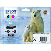 Epson No26XL Polar Bear Inkjet Cartridge High Yield Black/Cyan/Magenta/Yellow C13T26364010 image