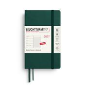 Leuchtturm1917 Weekly Planner &amp; Notebook Pocket (A6) 2027, Forest Green image