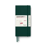 Leuchtturm1917 Week Planner &amp; Notebook Dotted Wallet 2027, Forest Green image