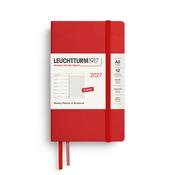 Leuchtturm1917 Weekly Planner &amp; Notebook Pocket (A6) 2027, Cherry image