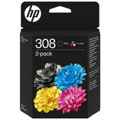 HP 6L6S6UE No 308 Blk/Col Ink 2 Pack