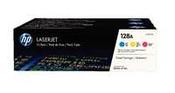 HP 128A 3-Pk Cyan/Magenta/Yellow Original Laserjet Toner Cartridges CF371AM image