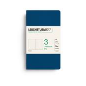 Leuchtturm1917 Jottbook pur (A6) dotted, Indigo, pack of 3 image