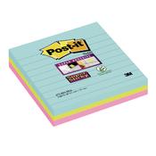 Post-it Notes Super Sticky XL 101 x 101mm Lined Miami (3 Pack) image