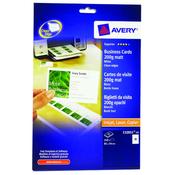 Avery Matte White Multipurpose Business Cards 85 x 54mm (250 Pack) C32011-25 image
