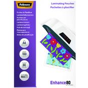 Fellowes A4 Enhance Matt 160 Micron Laminating Pouch Pk100 image