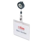Durable Mono Security Pass Holder with Badge Reel (10 Pack)
