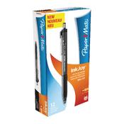 PaperMate Inkjoy Retractable Ballpoint Pen Medium Black Pk12