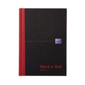 Black n' Red Casebound Hardback Notebook 192 Pages A6 pk5 image