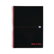 Black n' Red Wirebound Notebook 100 Pages A4 Pk10 image