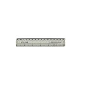 Acrylic Shatter Resistant Ruler 15cm Clear (10 Pack) image