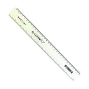 Acrylic Shatter Resistant Ruler 30cm Clear (10 Pack) image