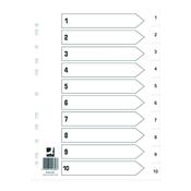 Index 1-10 Polypropylene White (25 Pack) image