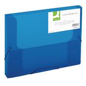 Q-Connect Elasticated Folder 25mm A4 Blue KF02307 image