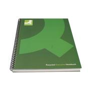 Q-Connect Recycled Wirebound Notebook A5 Green (3 Pack) image