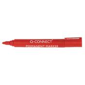 Q-Connect Permanent Marker Pen Bullet Tip Red (10 Pack) KF26047 image