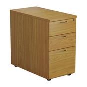 First Desk High 3 Drawer Pedestal 800mm Deep Nova Oak image