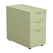 First Desk High 3 Drawer Pedestal 800mm Deep White image
